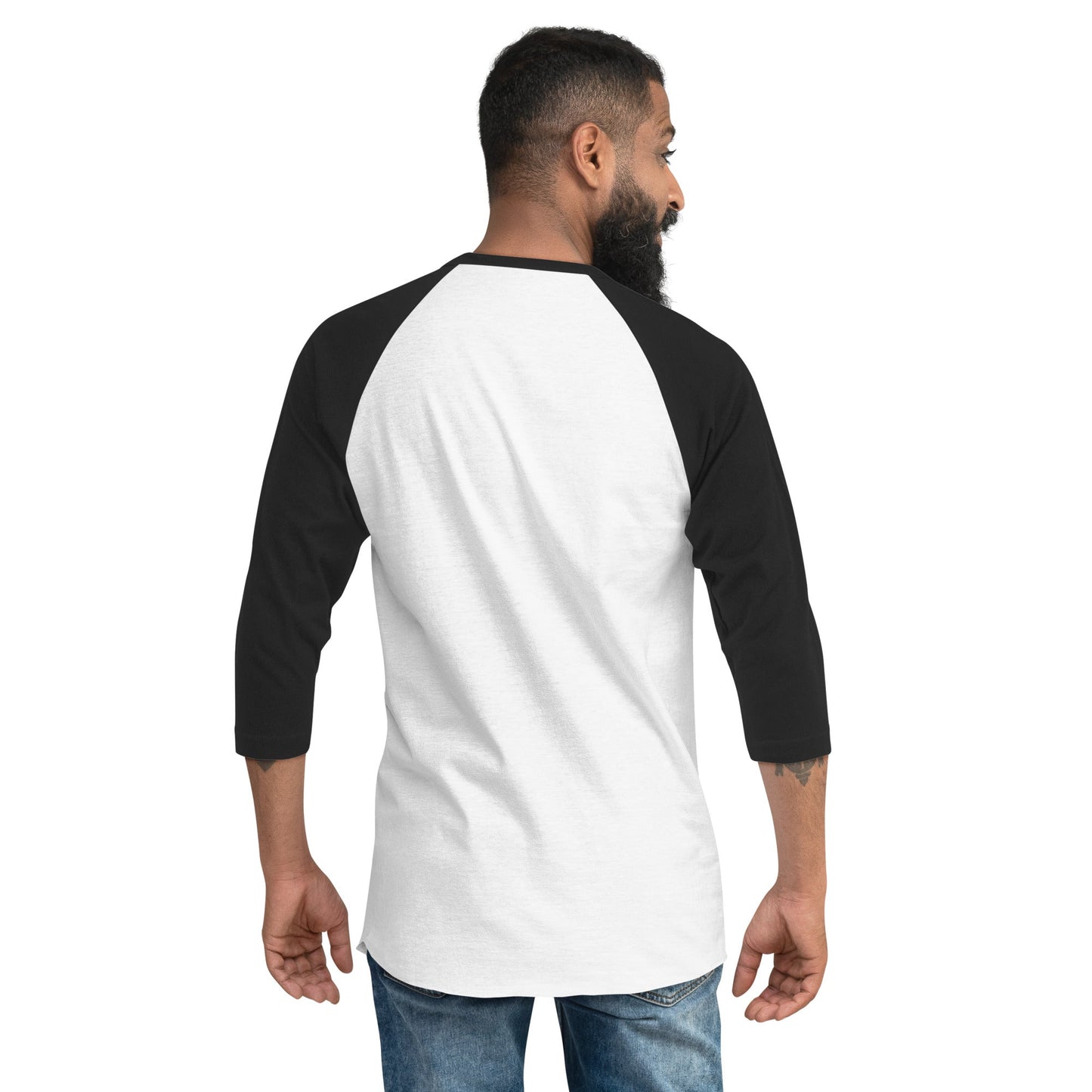 Christian Definition - Black on White - 3/4 sleeve raglan shirt - Creation Awaits