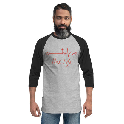 Christian New Life - 3/4 sleeve raglan shirt - Creation Awaits