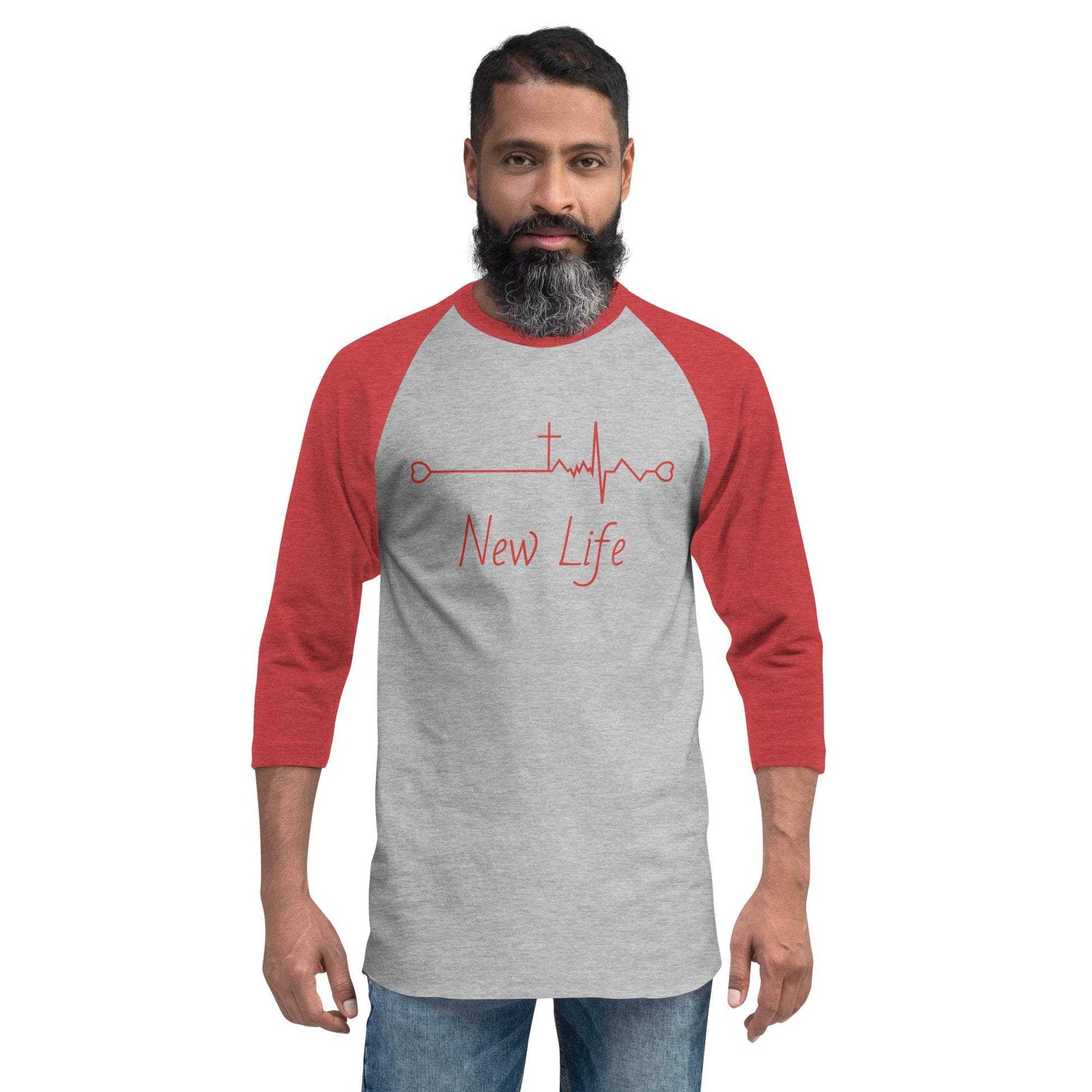 Christian New Life - 3/4 sleeve raglan shirt - Creation Awaits