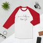 Christian New Life - Charcoal - 3/4 sleeve raglan shirt - Creation Awaits