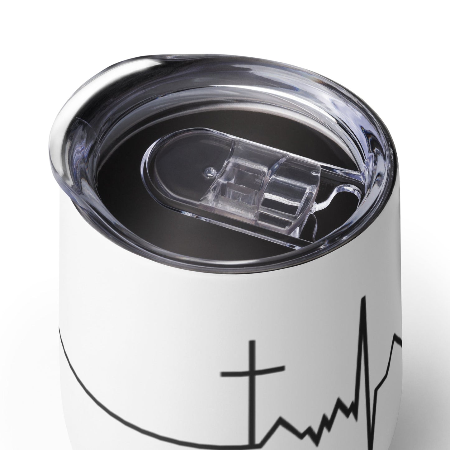 Christian New Life - Wine tumbler - White - Creation Awaits