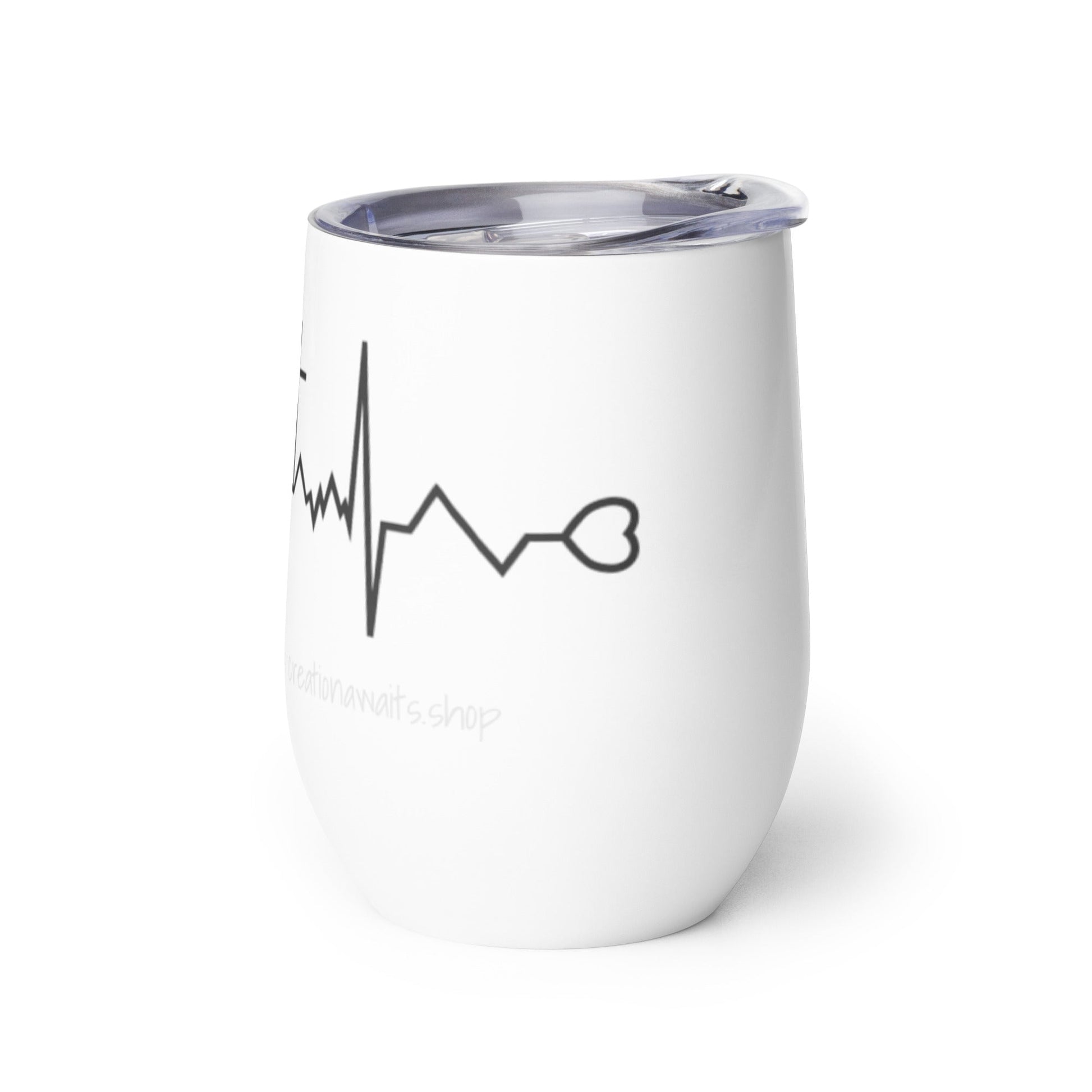 Christian New Life - Wine tumbler - White - Creation Awaits