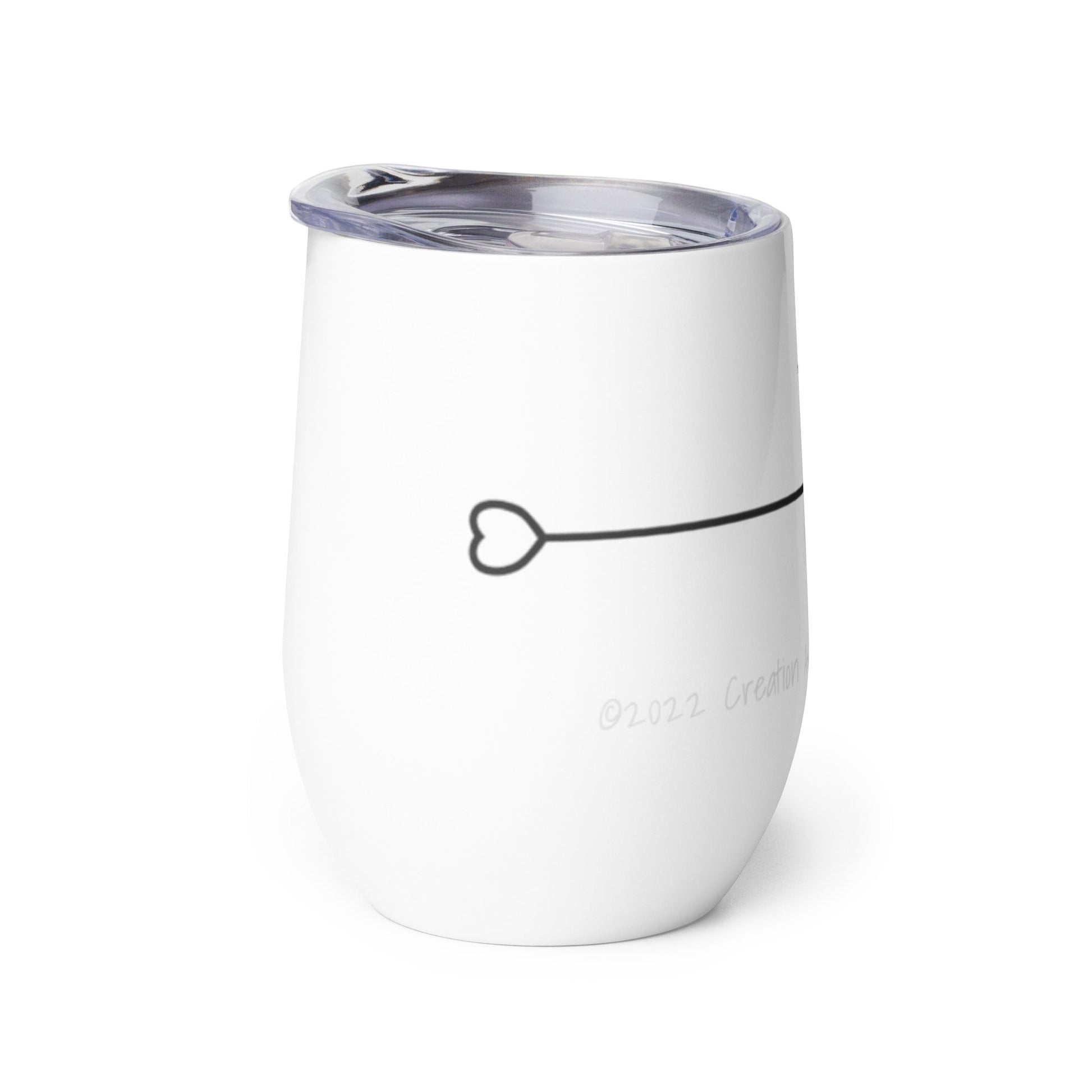 Christian New Life - Wine tumbler - White - Creation Awaits