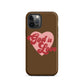 God is Love - Chocolate - Tough iPhone case for iPhone 11 Pro Max & Mini, 12 Pro Max & Mini, 13 Pro Max & Mini, 14 Pro Max & Mini - Creation Awaits