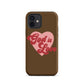 God is Love - Chocolate - Tough iPhone case for iPhone 11 Pro Max & Mini, 12 Pro Max & Mini, 13 Pro Max & Mini, 14 Pro Max & Mini - Creation Awaits