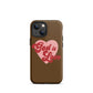 God is Love - Chocolate - Tough iPhone case for iPhone 11 Pro Max & Mini, 12 Pro Max & Mini, 13 Pro Max & Mini, 14 Pro Max & Mini - Creation Awaits