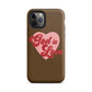 God is Love - Chocolate - Tough iPhone case for iPhone 11 Pro Max & Mini, 12 Pro Max & Mini, 13 Pro Max & Mini, 14 Pro Max & Mini - Creation Awaits