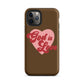 God is Love - Chocolate - Tough iPhone case for iPhone 11 Pro Max & Mini, 12 Pro Max & Mini, 13 Pro Max & Mini, 14 Pro Max & Mini - Creation Awaits