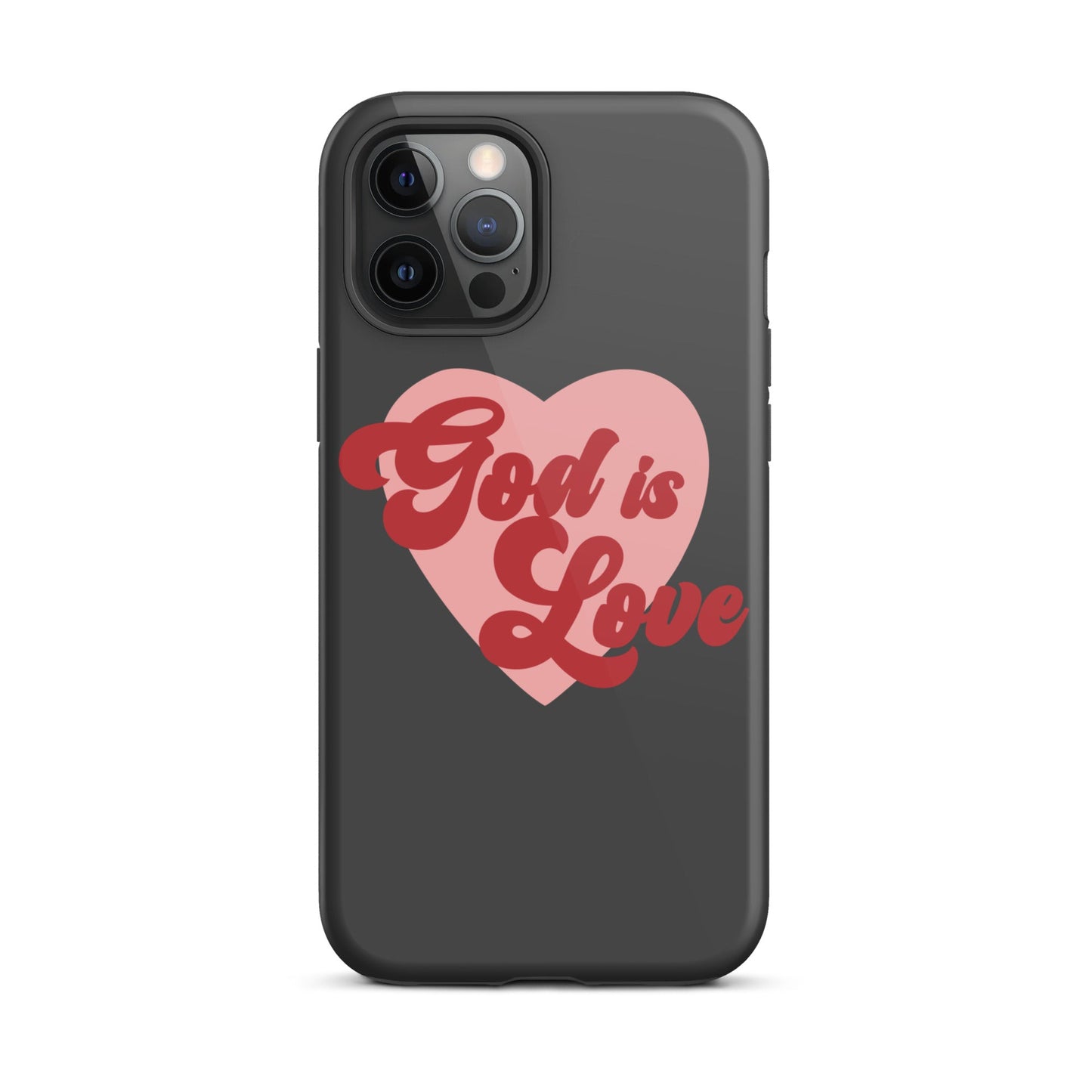 God is Love - Tough iPhone case for iPhone 11 Pro Max & Mini, 12 Pro Max & Mini, 13 Pro Max & Mini, 14 Pro Max & Mini - Creation Awaits