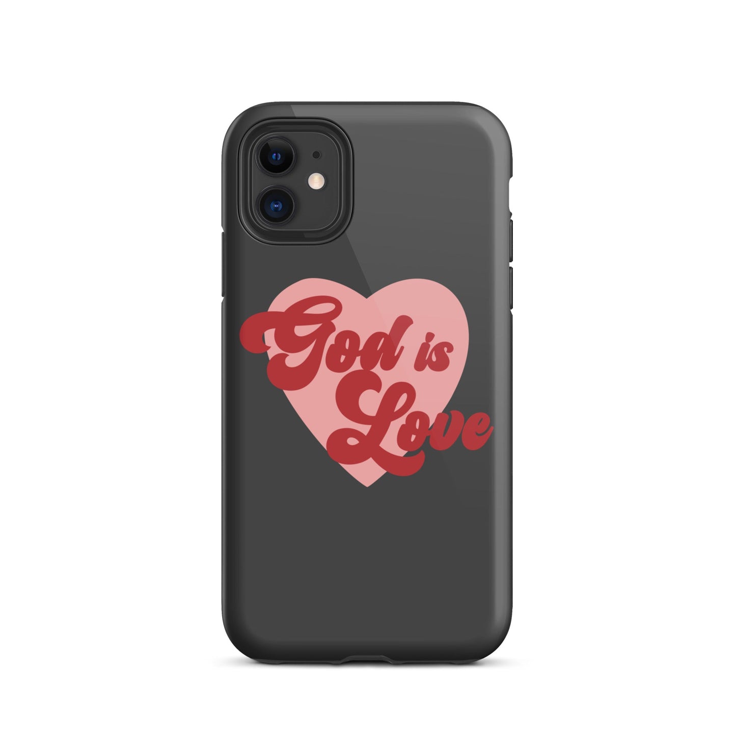 God is Love - Tough iPhone case for iPhone 11 Pro Max & Mini, 12 Pro Max & Mini, 13 Pro Max & Mini, 14 Pro Max & Mini - Creation Awaits