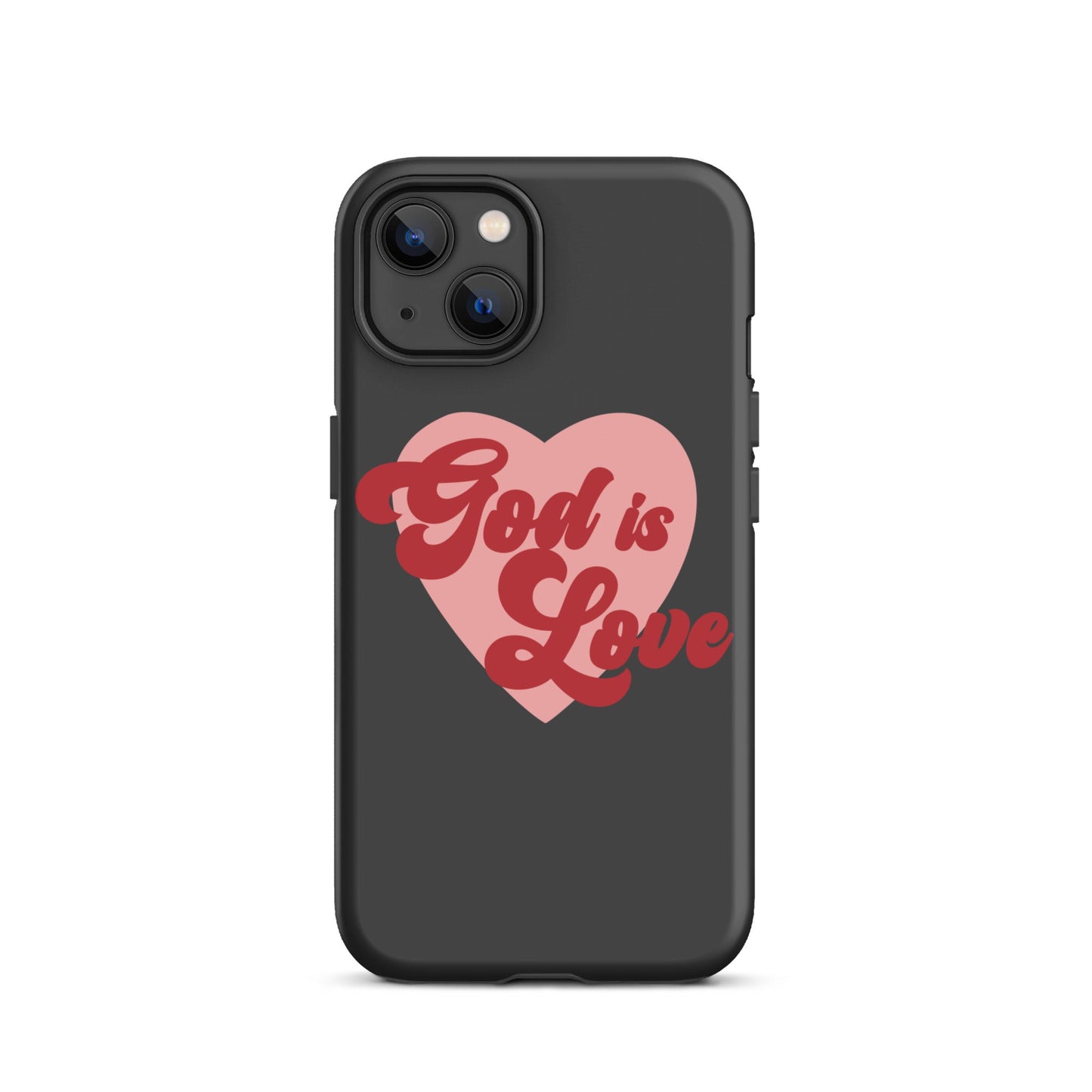 God is Love - Tough iPhone case for iPhone 11 Pro Max & Mini, 12 Pro Max & Mini, 13 Pro Max & Mini, 14 Pro Max & Mini - Creation Awaits