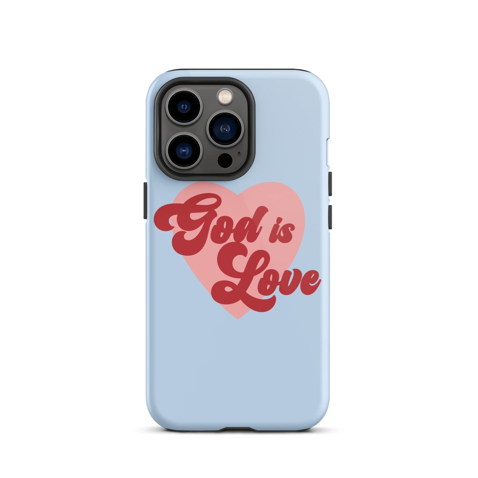 God is Love - Tough iPhone case for iPhone 11 Pro Max & Mini, 12 Pro Max & Mini, 13 Pro Max & Mini, 14 Pro Max & Mini - Creation Awaits