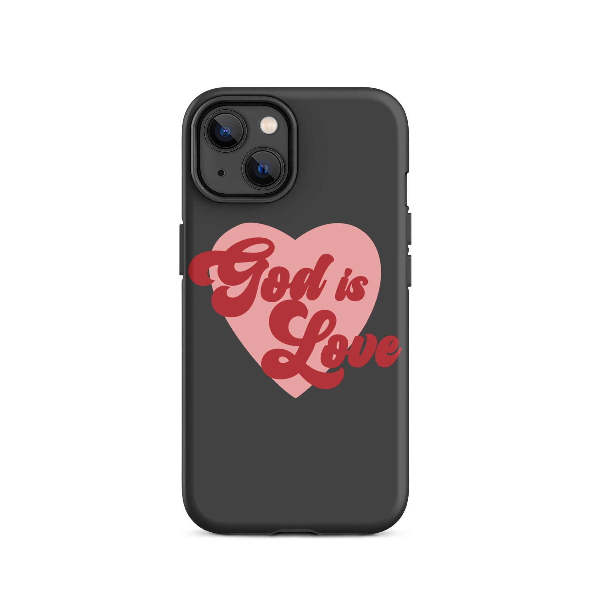 God is Love - Tough iPhone case for iPhone 11 Pro Max & Mini, 12 Pro Max & Mini, 13 Pro Max & Mini, 14 Pro Max & Mini - Creation Awaits