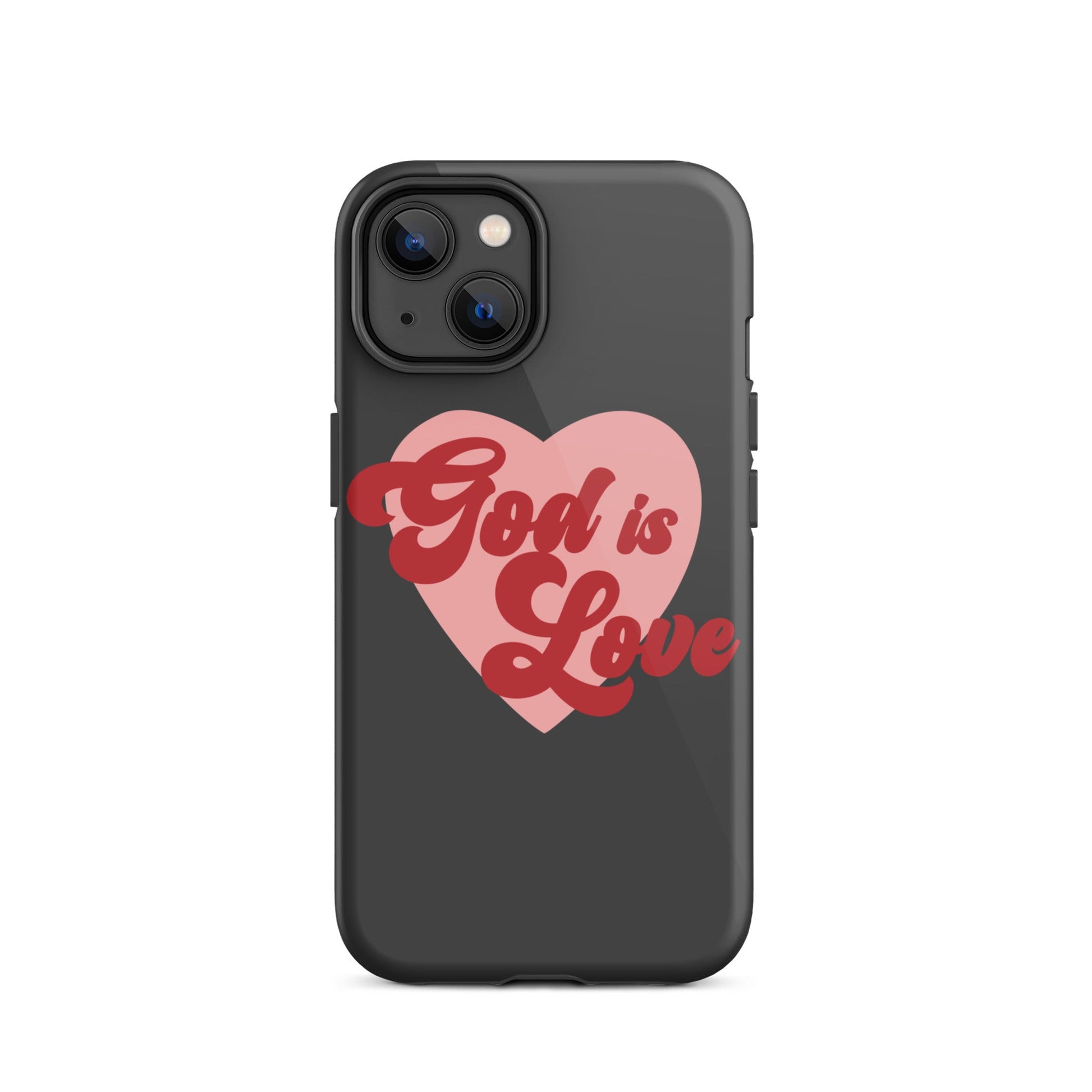 God is Love - Tough iPhone case for iPhone 11 Pro Max & Mini, 12 Pro Max & Mini, 13 Pro Max & Mini, 14 Pro Max & Mini - Creation Awaits