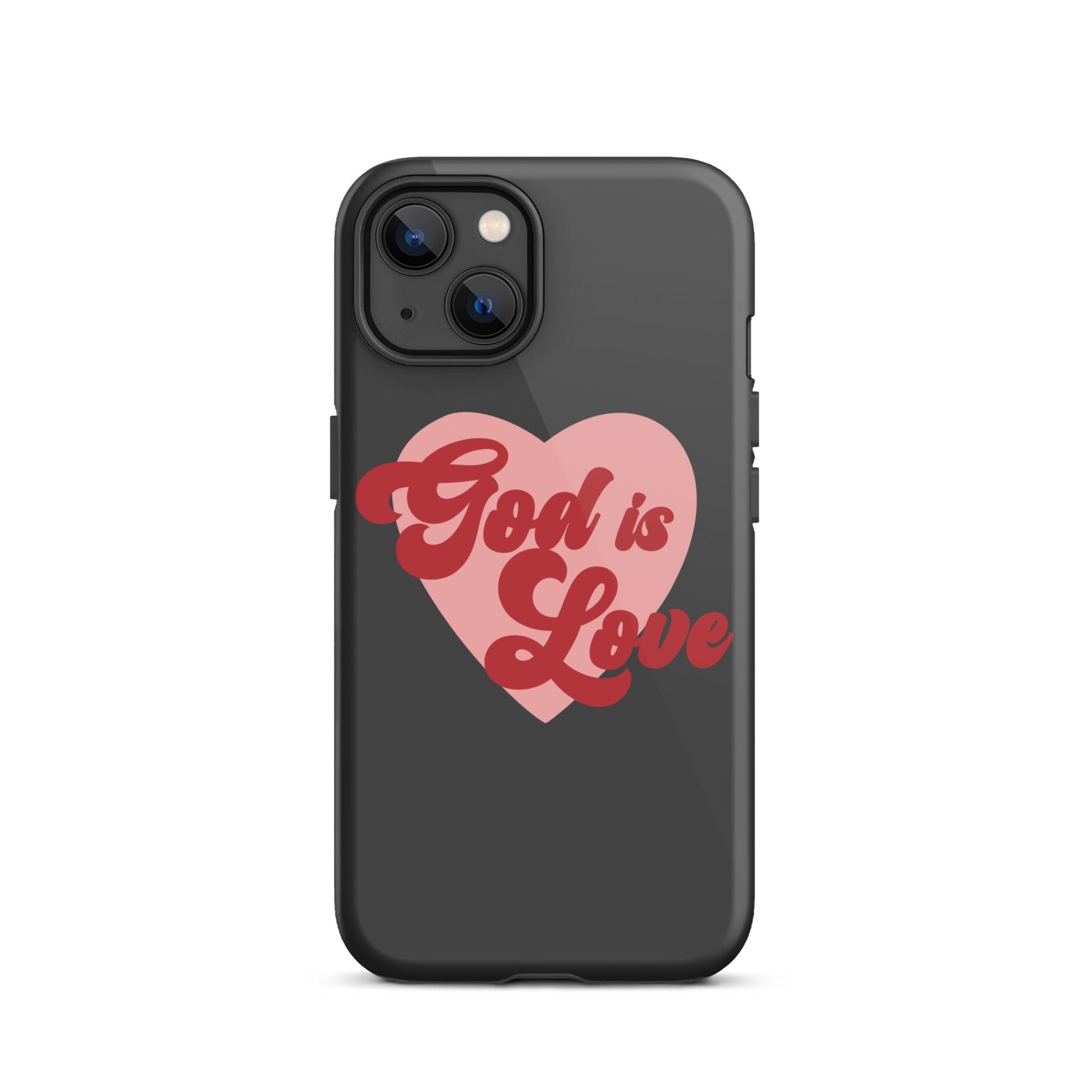 God is Love - Tough iPhone case for iPhone 11 Pro Max & Mini, 12 Pro Max & Mini, 13 Pro Max & Mini, 14 Pro Max & Mini - Creation Awaits