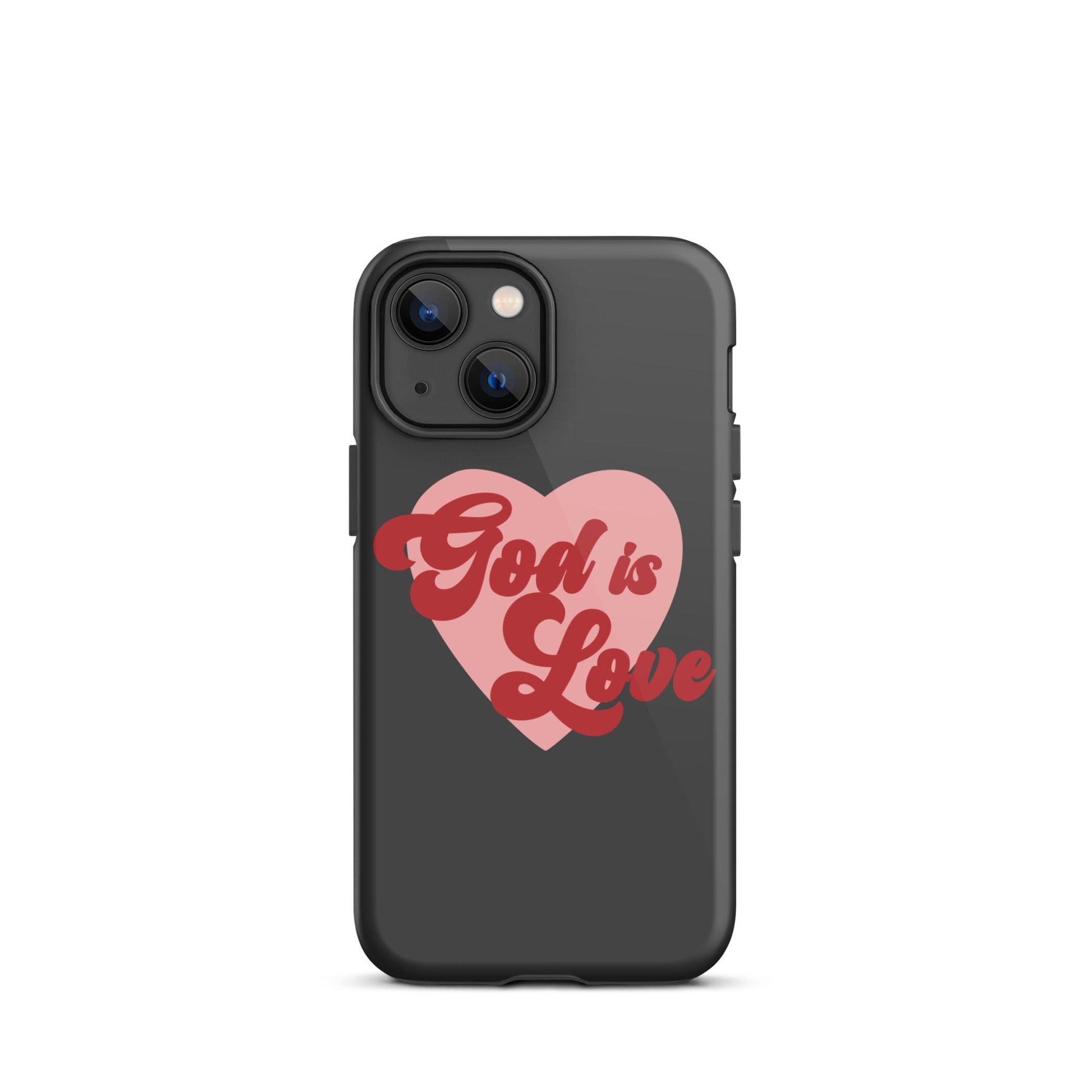 God is Love - Tough iPhone case for iPhone 11 Pro Max & Mini, 12 Pro Max & Mini, 13 Pro Max & Mini, 14 Pro Max & Mini - Creation Awaits