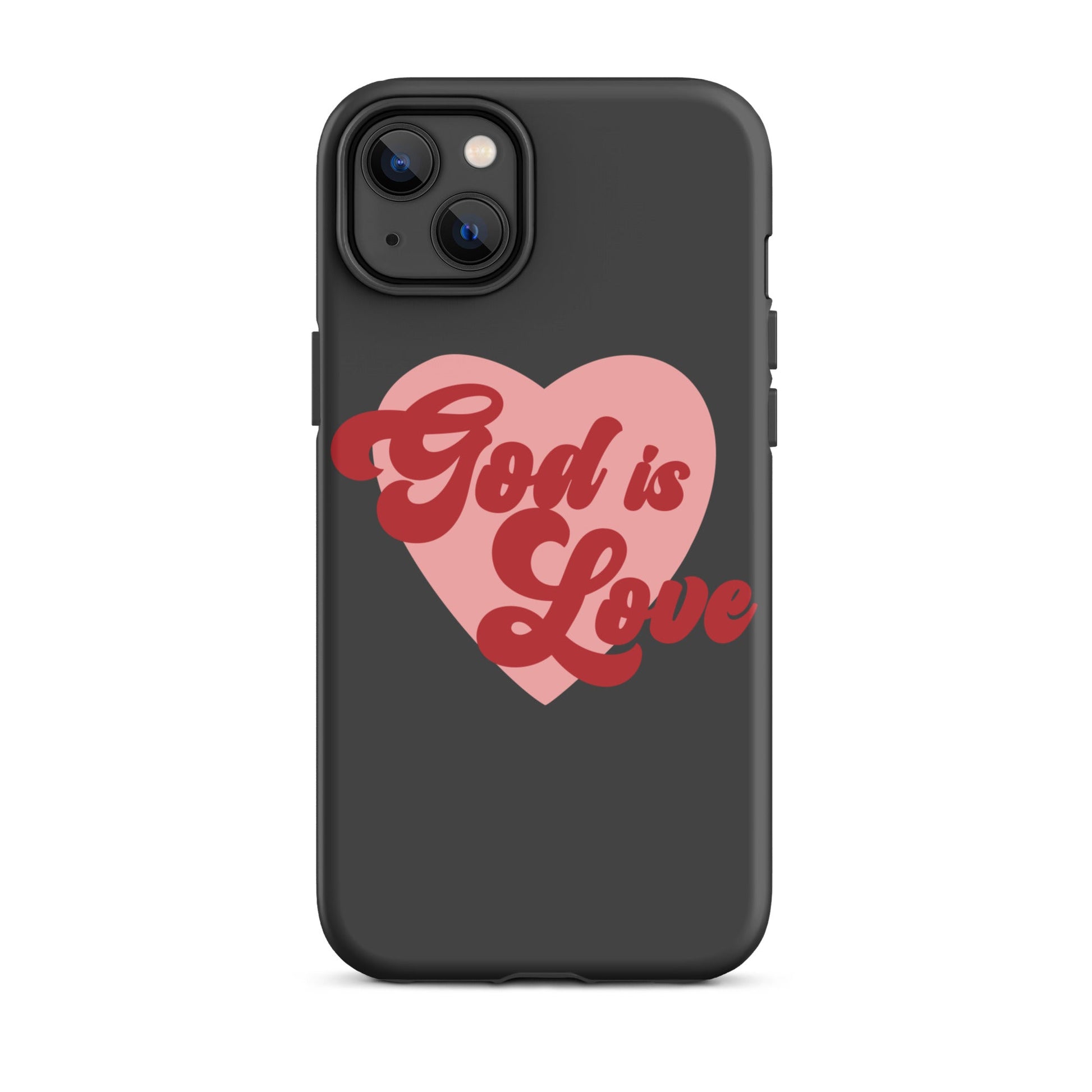 God is Love - Tough iPhone case for iPhone 11 Pro Max & Mini, 12 Pro Max & Mini, 13 Pro Max & Mini, 14 Pro Max & Mini - Creation Awaits