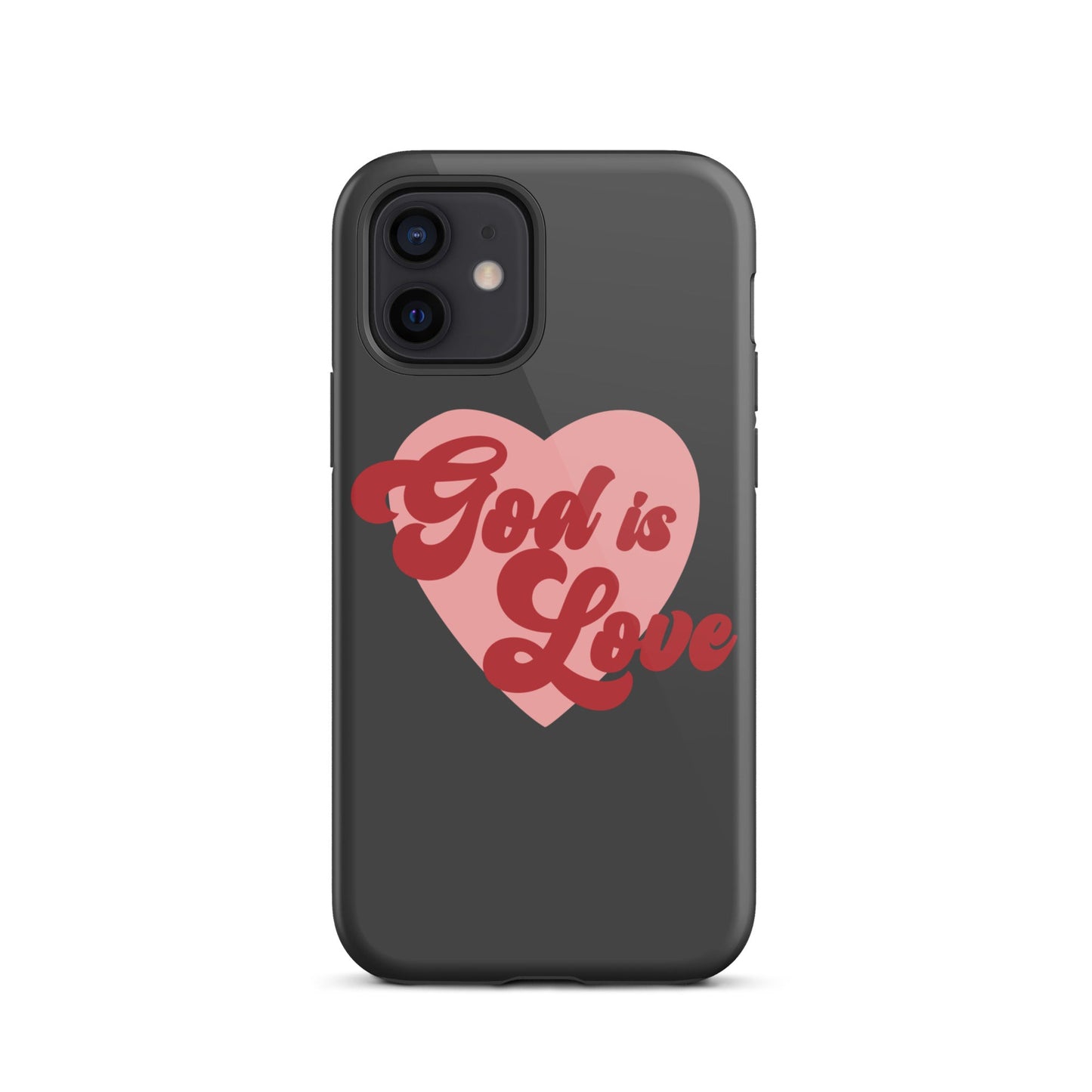 God is Love - Tough iPhone case for iPhone 11 Pro Max & Mini, 12 Pro Max & Mini, 13 Pro Max & Mini, 14 Pro Max & Mini - Creation Awaits