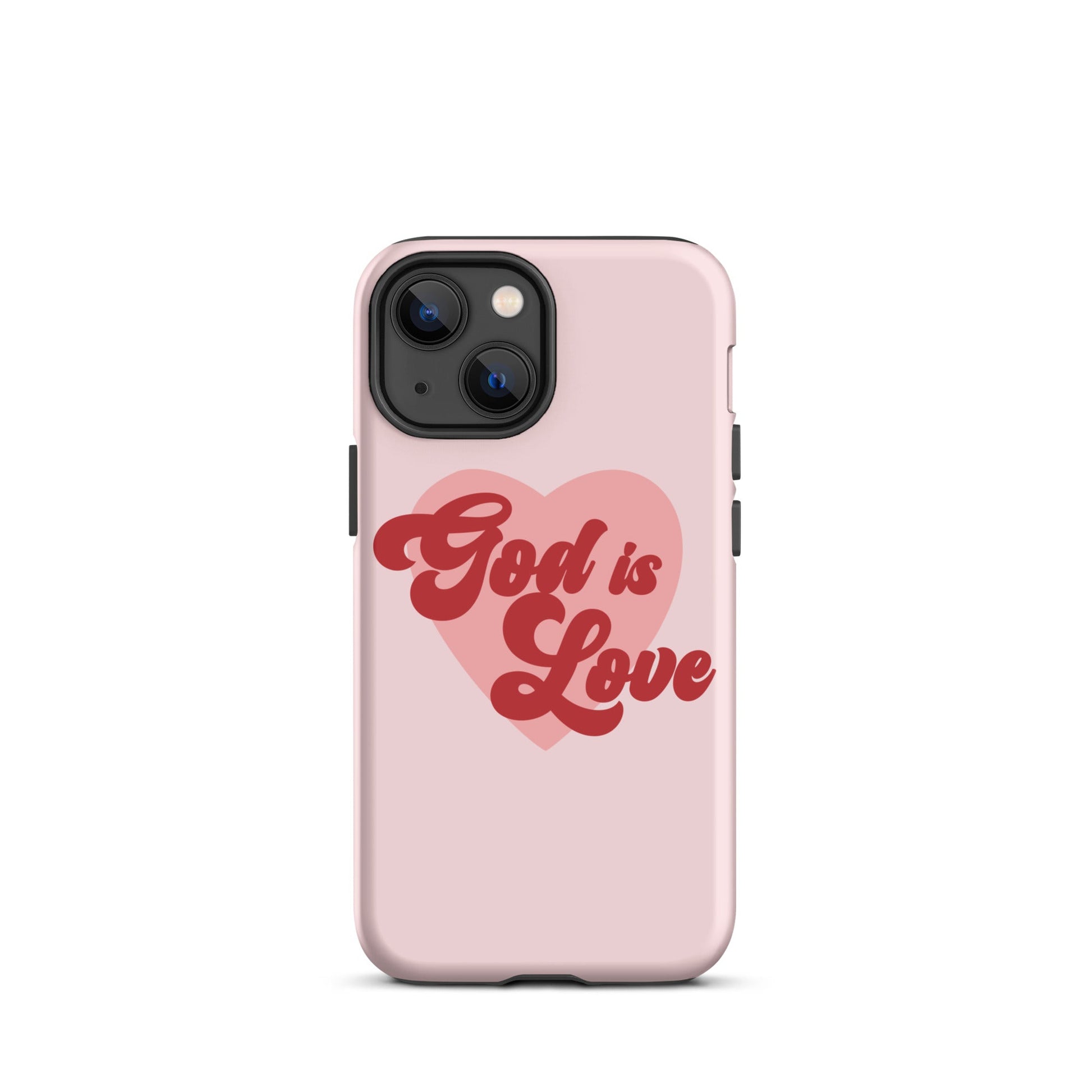 God is Love - Whisper - Tough iPhone case for iPhone 11 Pro Max & Mini, 12 Pro Max & Mini, 13 Pro Max & Mini, 14 Pro Max & Mini - Creation Awaits