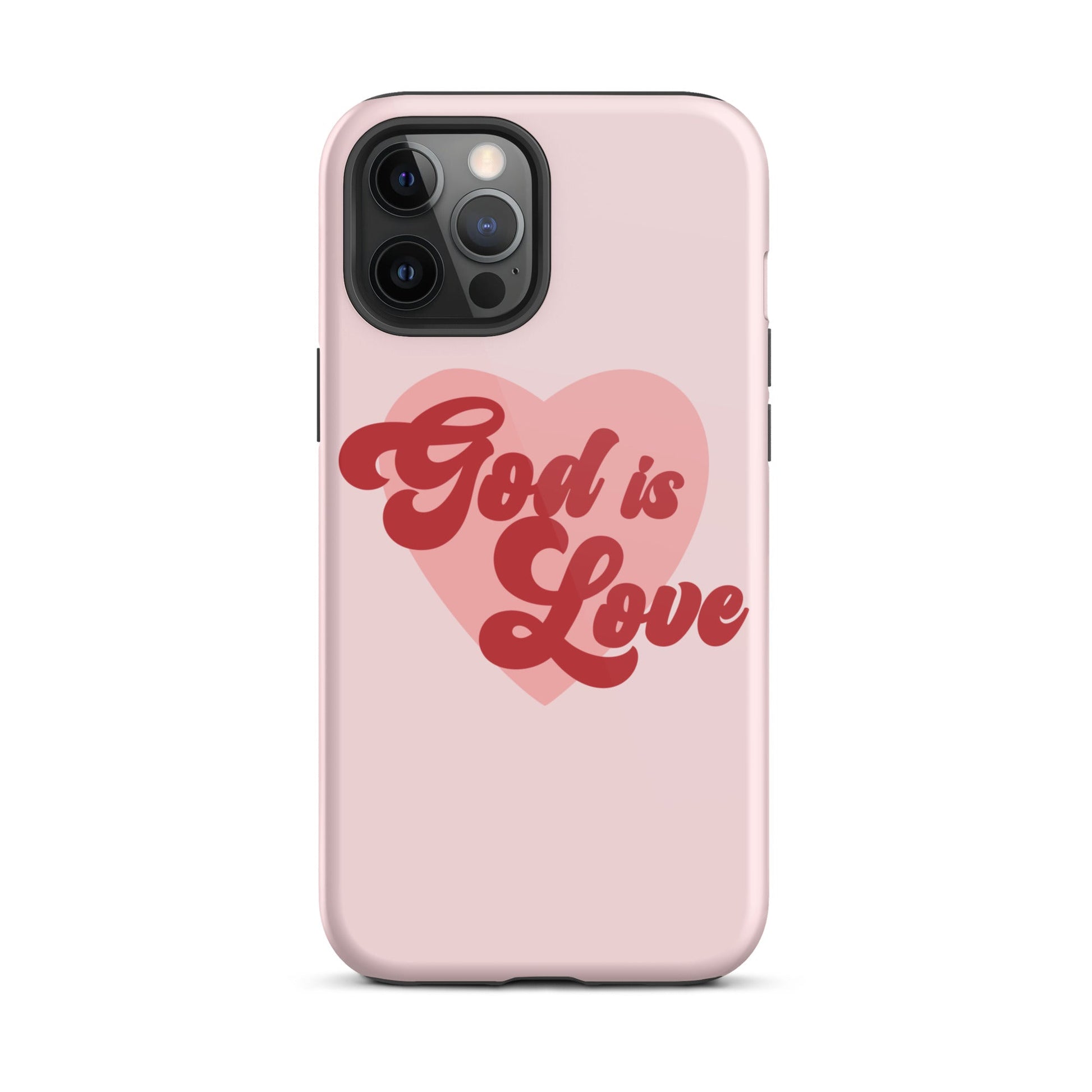 God is Love - Whisper - Tough iPhone case for iPhone 11 Pro Max & Mini, 12 Pro Max & Mini, 13 Pro Max & Mini, 14 Pro Max & Mini - Creation Awaits