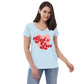 God is Love - Women’s recycled v-neck t-shirt - Creation Awaits