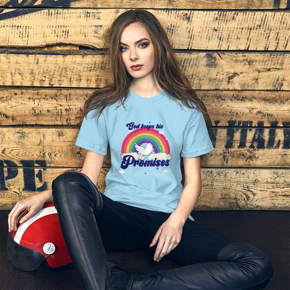 God keeps his promises - Genesis 9:13 - Unisex t-shirt - Creation Awaits