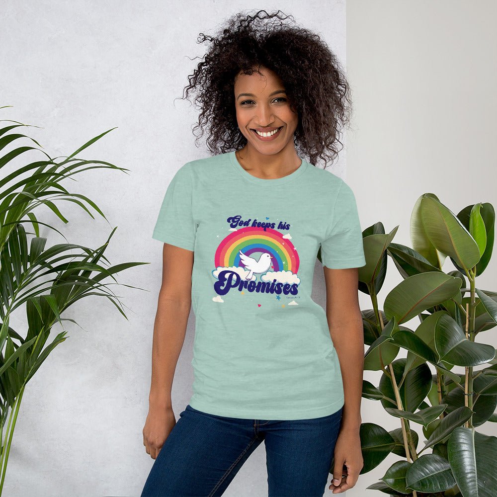 God keeps his promises - Genesis 9:13 - Unisex t-shirt - Creation Awaits