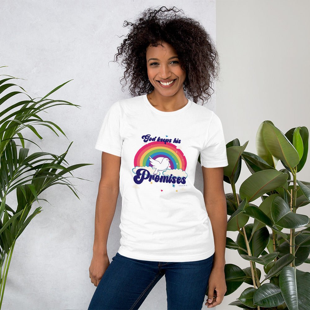 God keeps his promises - Genesis 9:13 - Unisex t-shirt - Creation Awaits