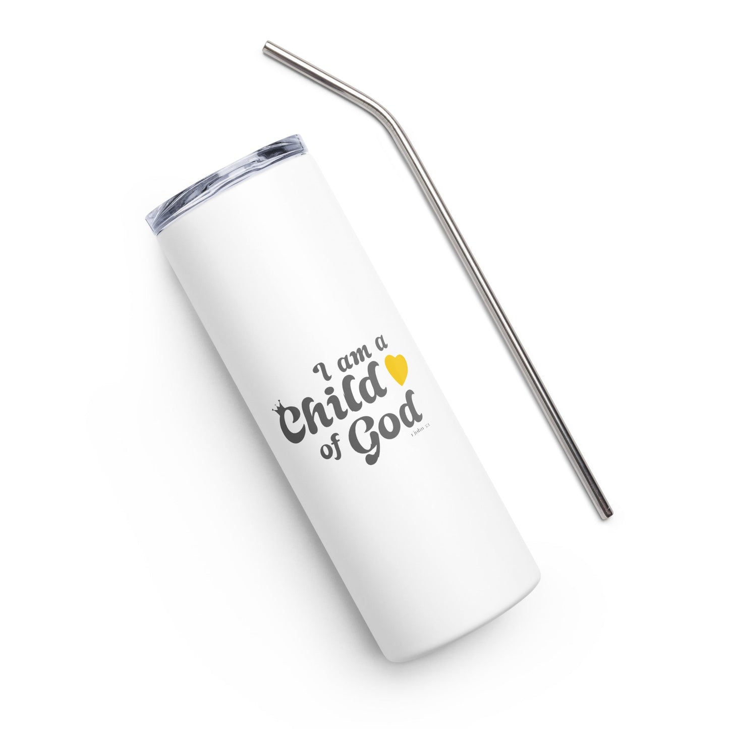 I am a Child of God - Stainless steel tumbler - Creation Awaits