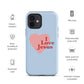 I Love Jesus - Blue - Tough iPhone case for iPhone 11 Pro Max & Mini, 12 Pro Max & Mini, 13 Pro Max & Mini, 14 Pro Max & Mini - Creation Awaits