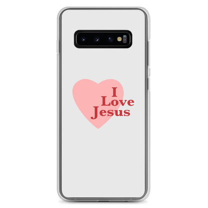 I Love Jesus - Whisper Samsung Case for Galaxy S10, S10+, S10e, S20, S20 FE, S20 Plus, S20 Ultra, S21, S21 Plus, S21 Ultra, S21 - Creation Awaits