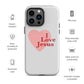 I Love Jesus - Whisper - Tough iPhone case for iPhone 11 Pro Max & Mini, 12 Pro Max & Mini, 13 Pro Max & Mini, 14 Pro Max & Mini - Creation Awaits