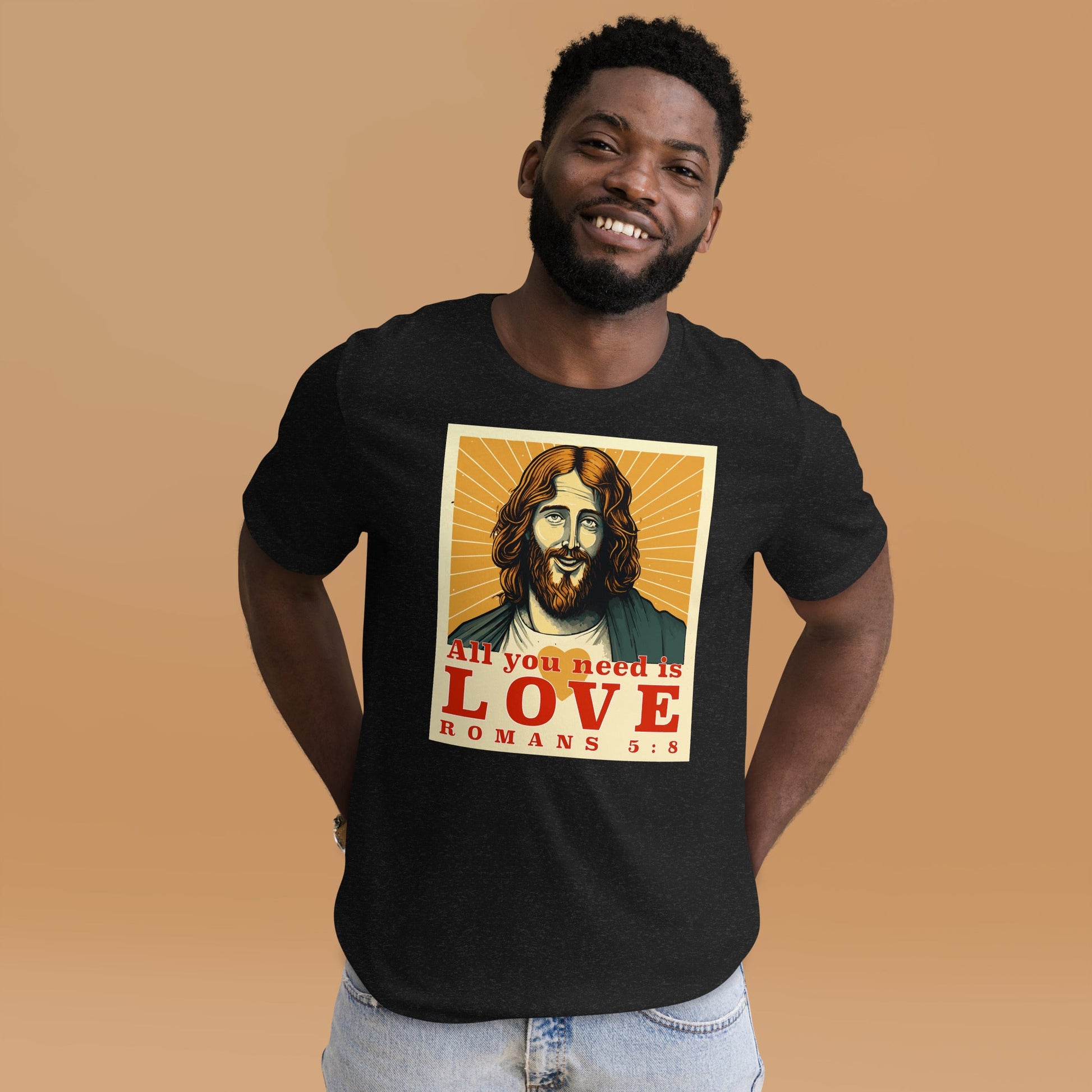 Jesus - All you Need is Love Unisex t-shirt - Creation Awaits