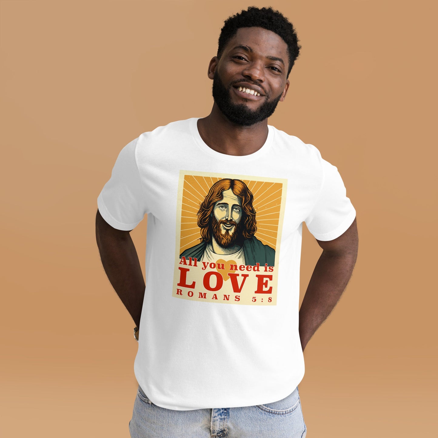 Jesus - All you Need is Love Unisex t-shirt - Creation Awaits