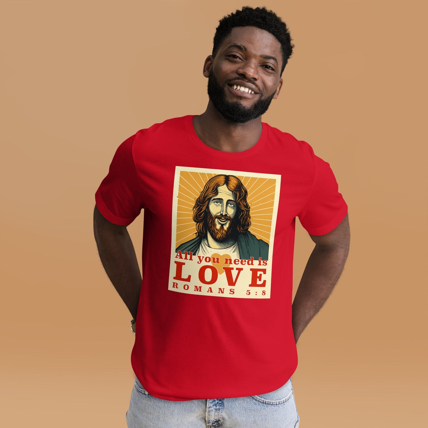 Jesus - All you Need is Love Unisex t-shirt - Creation Awaits