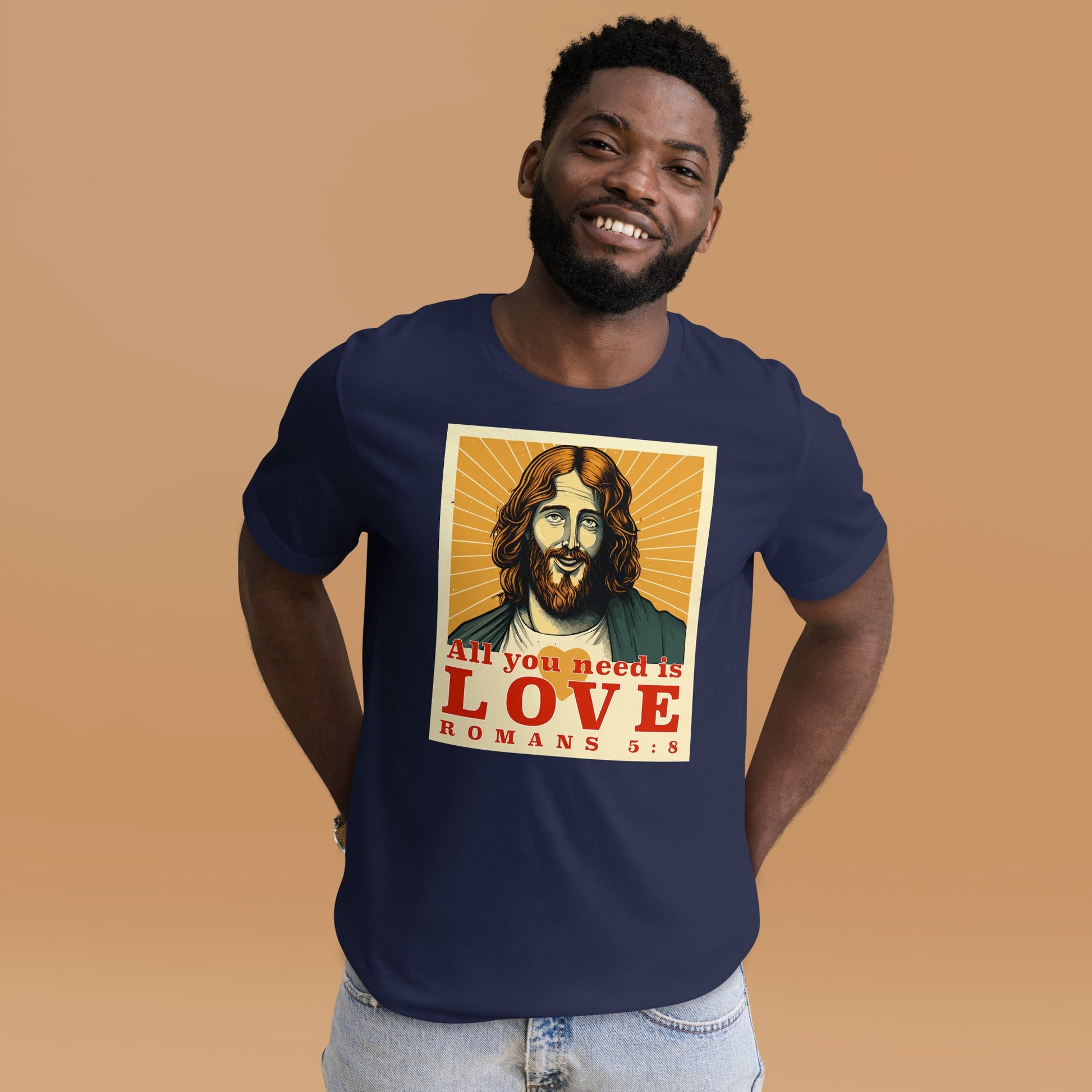 Jesus - All you Need is Love Unisex t-shirt - Creation Awaits