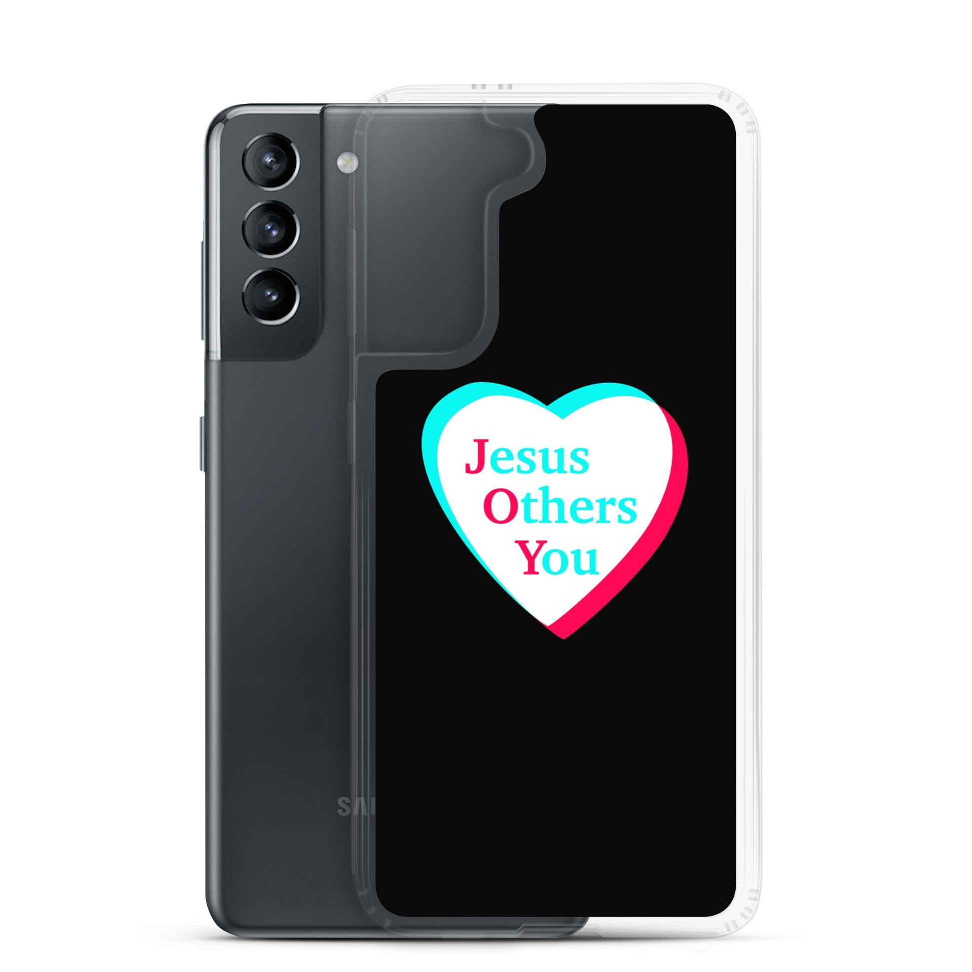 JOY = Jesus Others You - Black Samsung Case for Galaxy S10, S10+, S10e, S20, S20 FE, S20 Plus, S20 Ultra, S21, S21 Plus, S21 Ultra, S21 - Creation Awaits