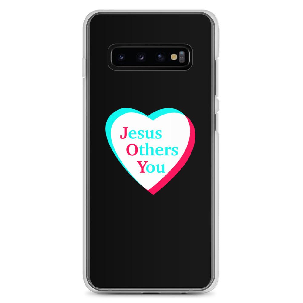 JOY = Jesus Others You - Black Samsung Case for Galaxy S10, S10+, S10e, S20, S20 FE, S20 Plus, S20 Ultra, S21, S21 Plus, S21 Ultra, S21 - Creation Awaits