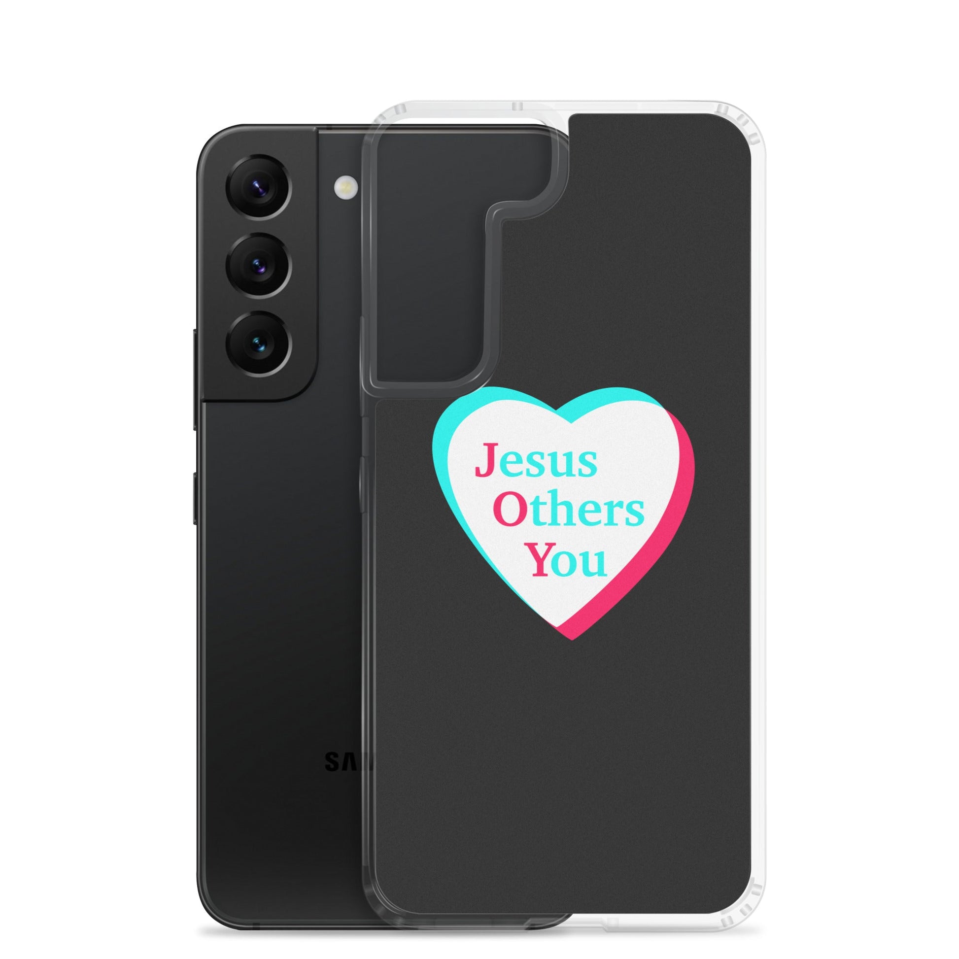 JOY = Jesus Others You - Black Samsung Case for Galaxy S10, S10+, S10e, S20, S20 FE, S20 Plus, S20 Ultra, S21, S21 Plus, S21 Ultra, S21 - Creation Awaits