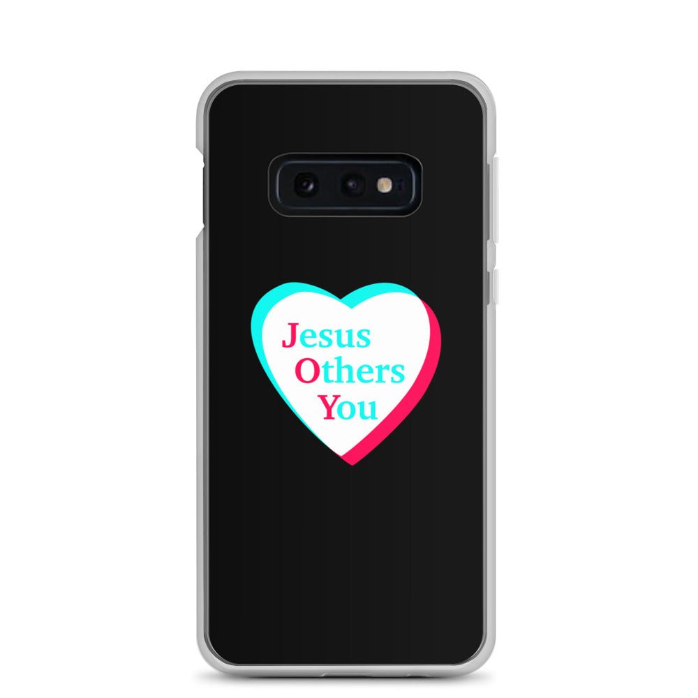 JOY = Jesus Others You - Black Samsung Case for Galaxy S10, S10+, S10e, S20, S20 FE, S20 Plus, S20 Ultra, S21, S21 Plus, S21 Ultra, S21 - Creation Awaits