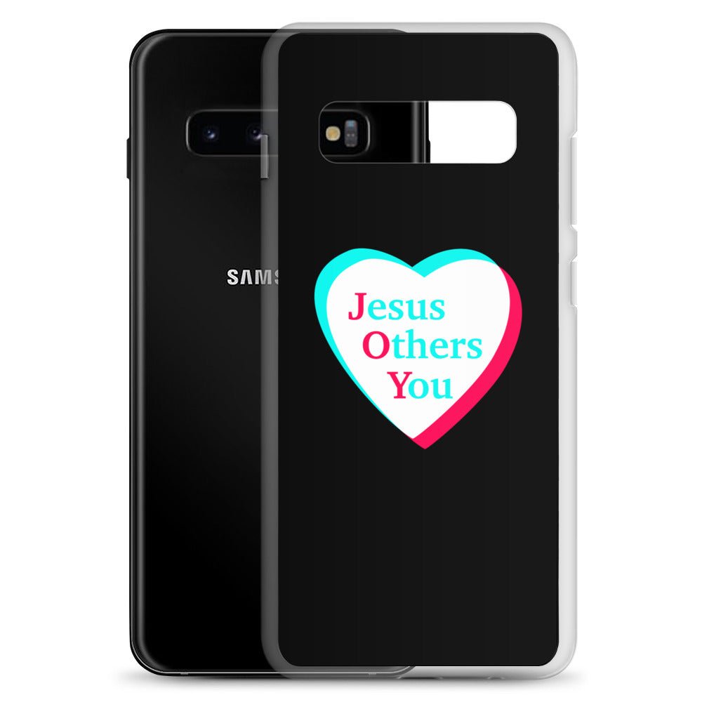 JOY = Jesus Others You - Black Samsung Case for Galaxy S10, S10+, S10e, S20, S20 FE, S20 Plus, S20 Ultra, S21, S21 Plus, S21 Ultra, S21 - Creation Awaits