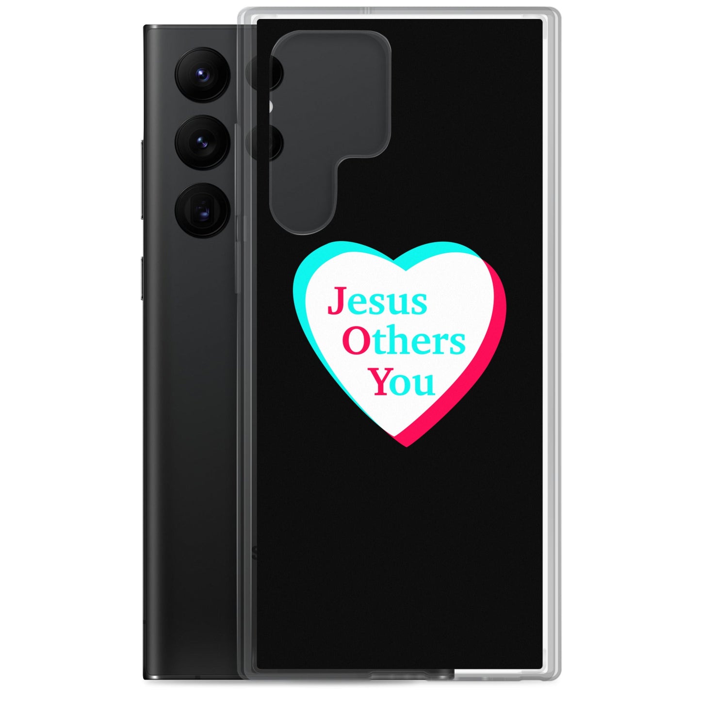 JOY = Jesus Others You - Black Samsung Case for Galaxy S10, S10+, S10e, S20, S20 FE, S20 Plus, S20 Ultra, S21, S21 Plus, S21 Ultra, S21 - Creation Awaits