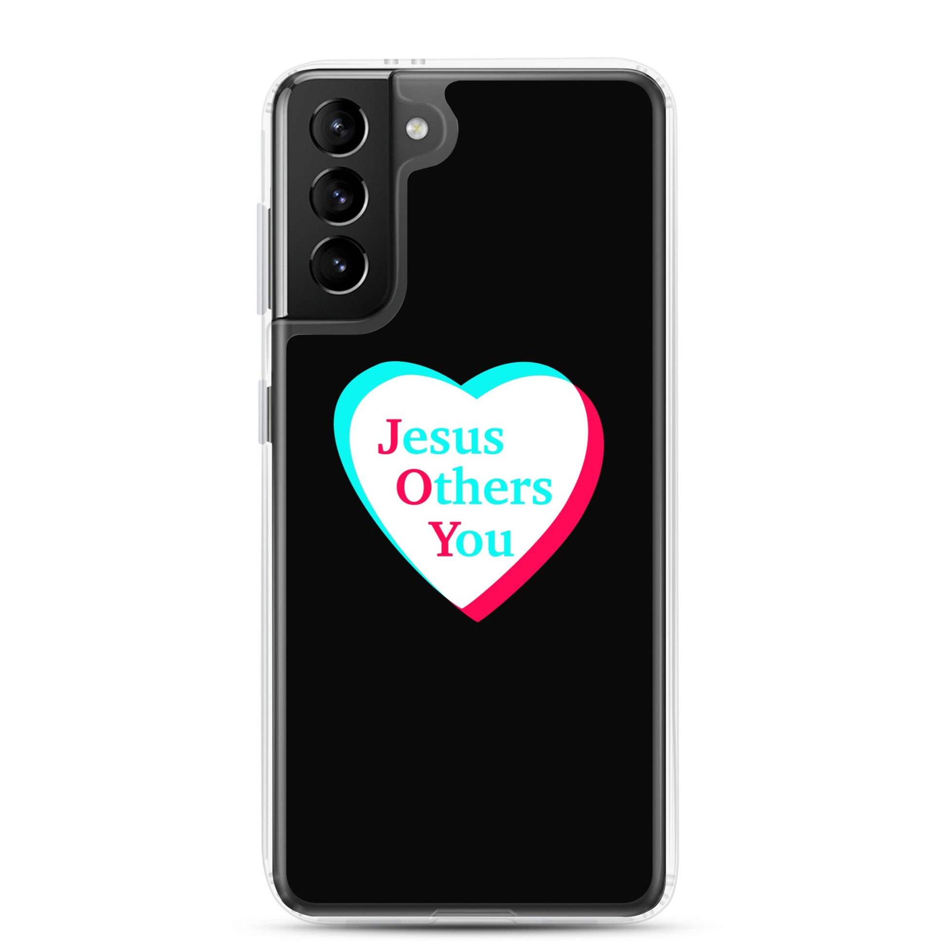 JOY = Jesus Others You - Black Samsung Case for Galaxy S10, S10+, S10e, S20, S20 FE, S20 Plus, S20 Ultra, S21, S21 Plus, S21 Ultra, S21 - Creation Awaits