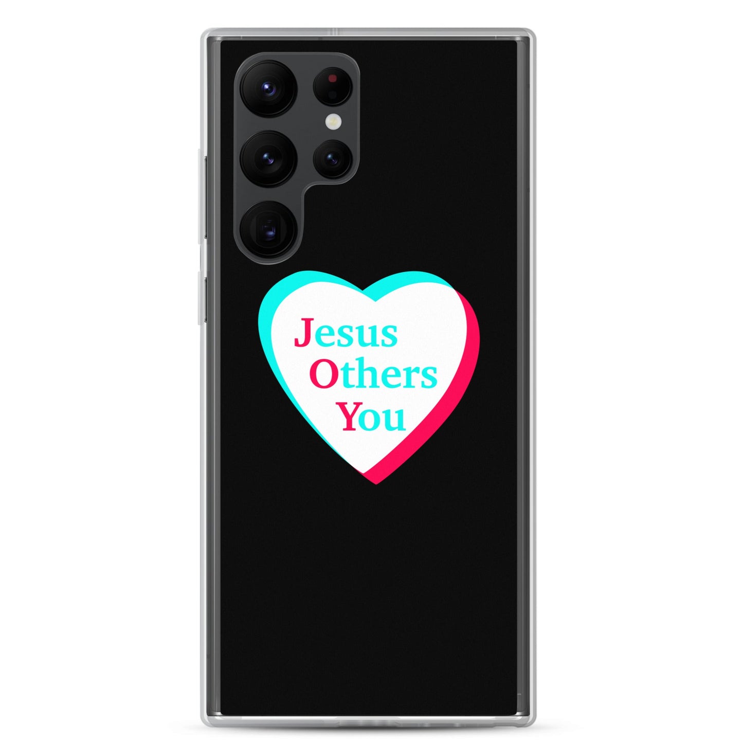 JOY = Jesus Others You - Black Samsung Case for Galaxy S10, S10+, S10e, S20, S20 FE, S20 Plus, S20 Ultra, S21, S21 Plus, S21 Ultra, S21 - Creation Awaits