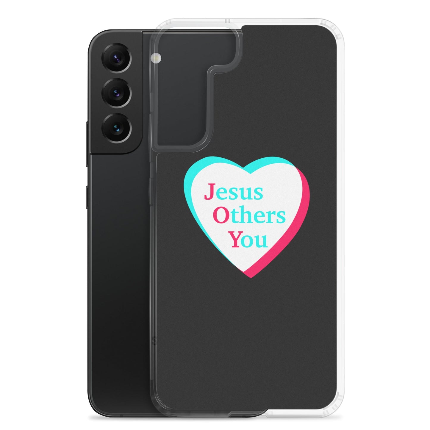 JOY = Jesus Others You - Black Samsung Case for Galaxy S10, S10+, S10e, S20, S20 FE, S20 Plus, S20 Ultra, S21, S21 Plus, S21 Ultra, S21 - Creation Awaits