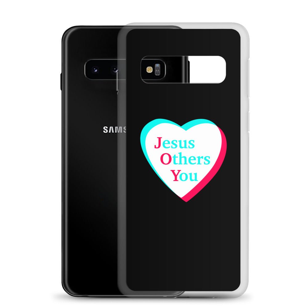 JOY = Jesus Others You - Black Samsung Case for Galaxy S10, S10+, S10e, S20, S20 FE, S20 Plus, S20 Ultra, S21, S21 Plus, S21 Ultra, S21 - Creation Awaits