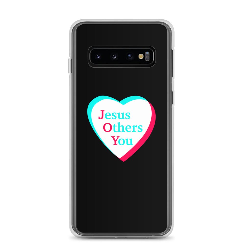 JOY = Jesus Others You - Black Samsung Case for Galaxy S10, S10+, S10e, S20, S20 FE, S20 Plus, S20 Ultra, S21, S21 Plus, S21 Ultra, S21 - Creation Awaits