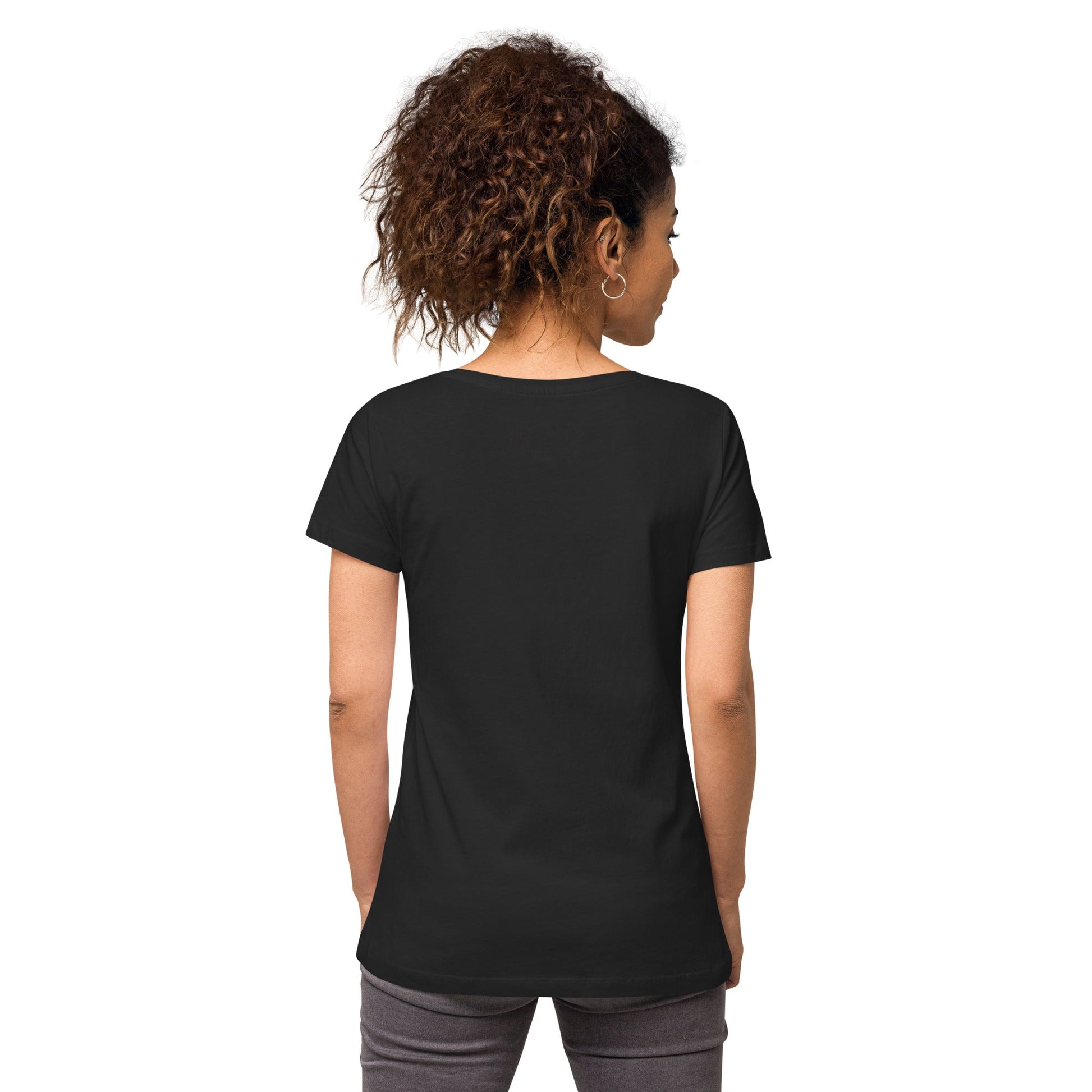 JOY = Jesus Others You - Tiktok Style Light on Dark - Women’s fitted v-neck t-shirt copy - Creation Awaits