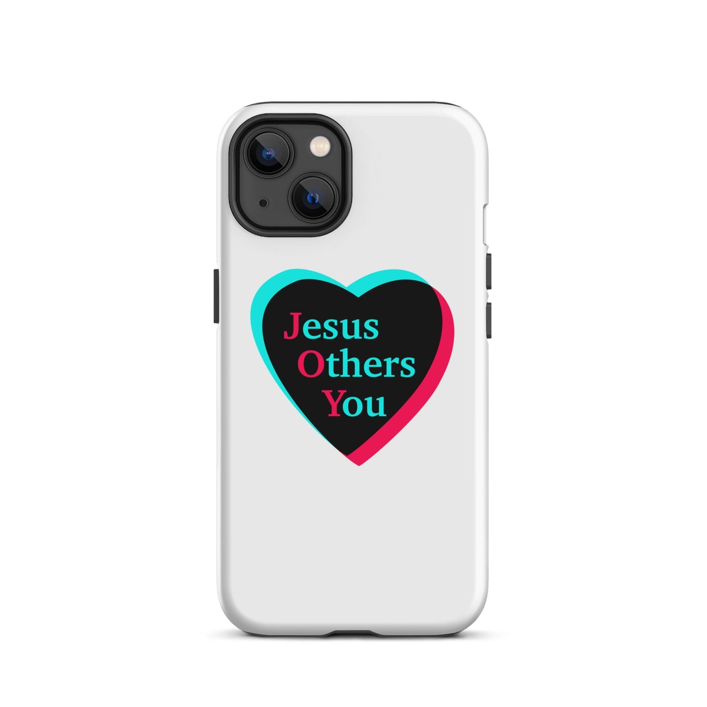 JOY = Jesus Others You - Tough iPhone case for iPhone 11 Pro Max & Mini, 12 Pro Max & Mini, 13 Pro Max & Mini, 14 Pro Max & Mini - Creation Awaits