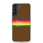 Philippians 4:13 - Chocolate - Samsung Case for Galaxy S10, S10+, S10e, S20, S20 FE, S20 Plus, S20 Ultra, S21, S21 Plus, S21 Ultra, S21 - Creation Awaits